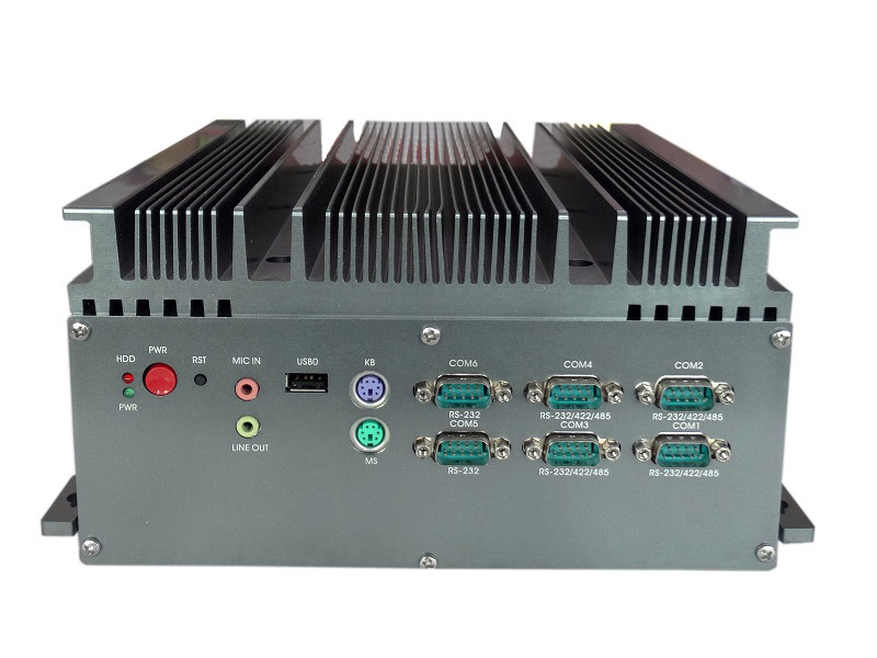 4 LAN Fanless Embedded Box PC With Expansion Slot