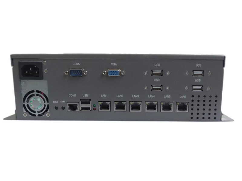 Embedded Industrial PC 6 Intel Gigabit Network Ports 2COM 6USB