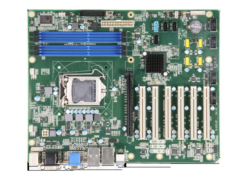 ATX Industrial Motherboard 6PCI B75 Chip 2LAN 6COM 12USB, 7 Slots(6PCI 1PCIEx16)