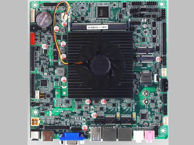 Mini ITX Motherboard N5095 CPU 2LAN 6COM 8USB, 12V DC input