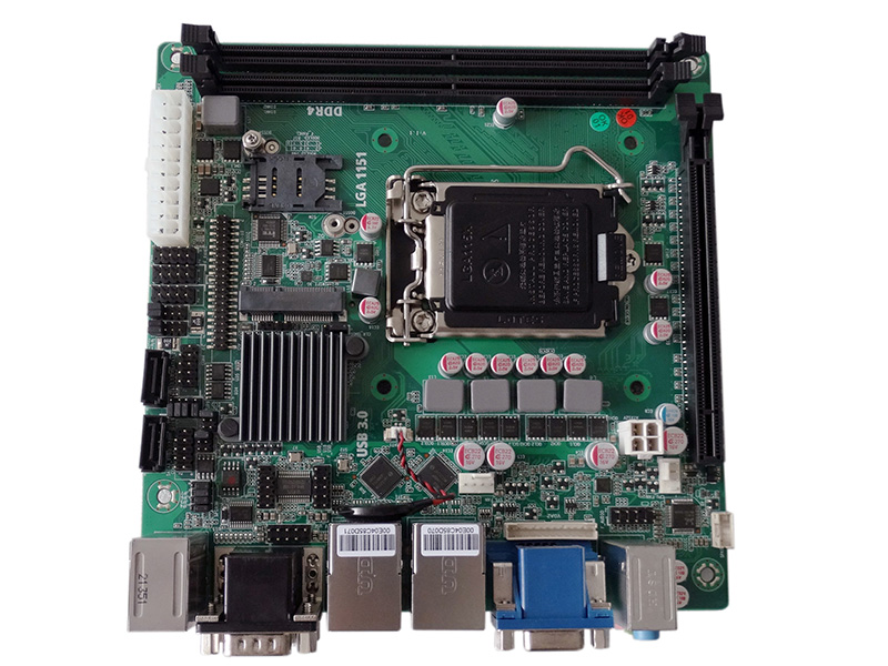 Mini ITX Motherboard H310 chip 10COM 12USB PCIEx16 2LAN i211 or i210, ATX power