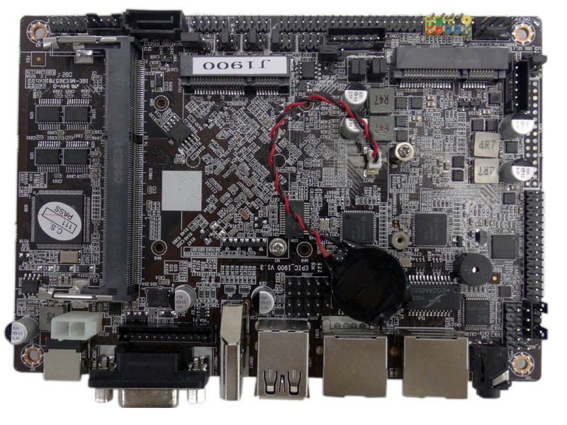 EPIC 3.5" Motherboard J1900 CPU Solder on Backplane, 2LAN 6COM 6USB