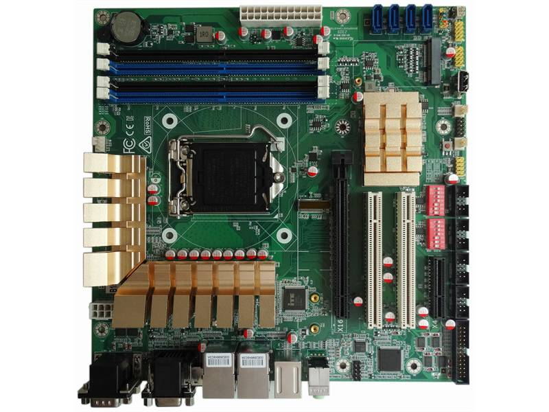 Micro ATX Industrial Motherboard Intel@ PCH B150 Chip 2LAN/6COM/13USB 4 slots(2PCI)