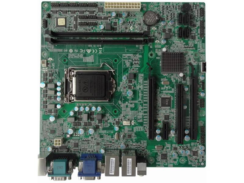 C236 Chip Micro ATX Industrial Motherboard 2LAN 6COM 14USB 4slots(2PCIEx16)