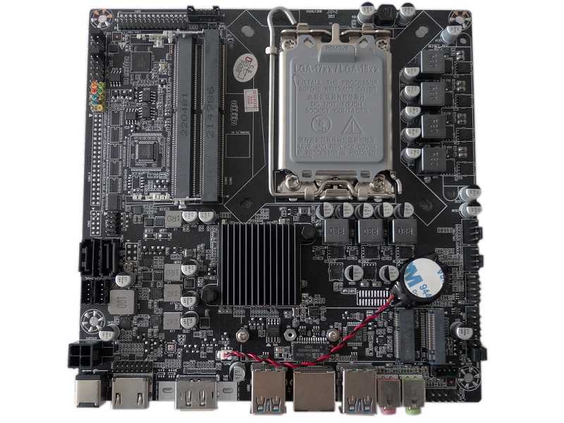 Mini ITX Industrial Motherboard Intel® PCH Chip Support 12th Generation CPU 1LAN 1COM 8USB