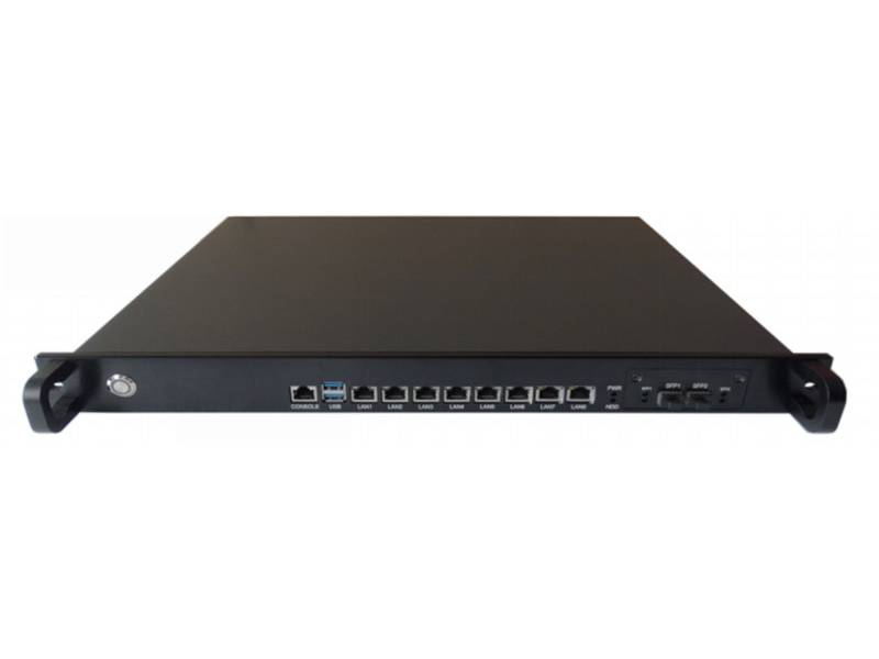 Net Security Platform 1U Rackmount 8LAN Industrial PC 8LAN Intel GbE optional 2LAN or 4LAN 10GbE SFP