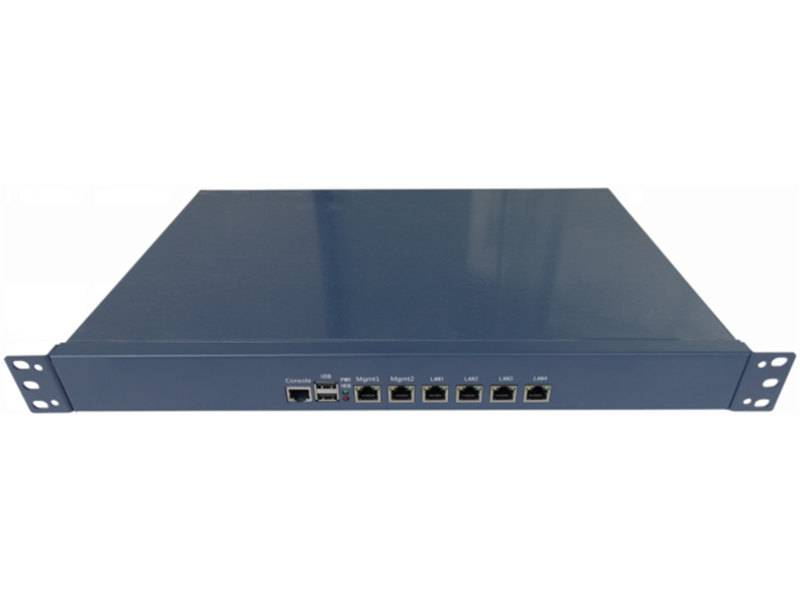 Network Security Platform 1U Rackmount 6LAN Industrial PC 6LAN Intel GbE Soldered on Board CPU