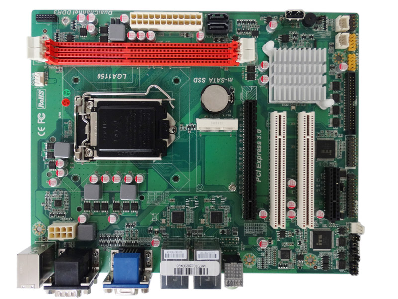 H81 H87 chip Micro ATX Industrial Motherboard LGA1150 4th CPU 2LAN 6COM 13USB