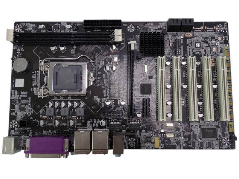 ATX Industrial Motherboard Intel® PCH H61 Chip 2LAN/6COM/8USB 7 Slots（5PCI）Expansion