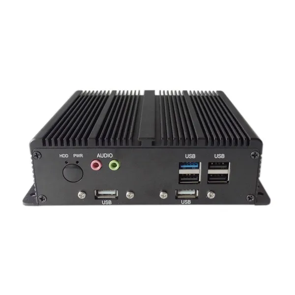 Mini Fanless Box PC J1900 J6412 2LAN 2COM 6USB