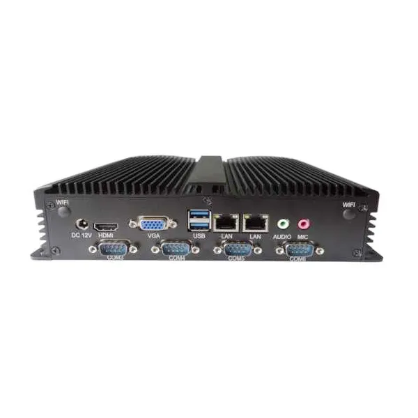 2 LAN Embedded Box PC 6 COM 128G MSATA Intel 3317U
