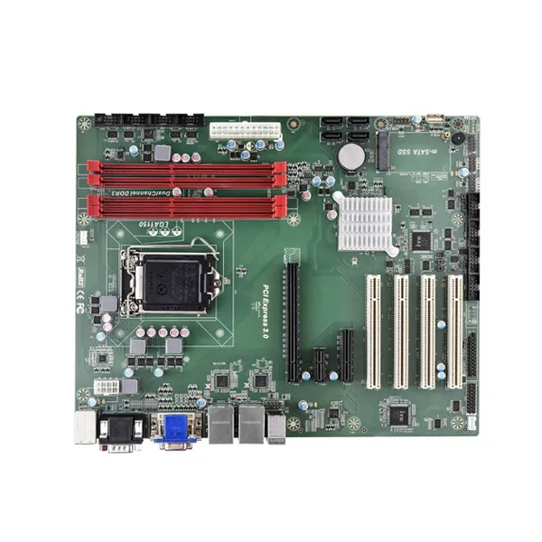 Industrial ATX Motherboard H81 chip 7-Slot(4PCI 3PCIE) Expansion 2LAN 6COM 9USB Support 4th intel core CPU