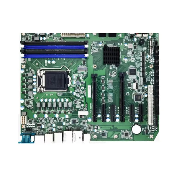 ATX Industrial Motherboard W580 Chip with 2 LAN 6COM 14USB, 7 Slots (6PCIE 1PIE), 2PCIE x16