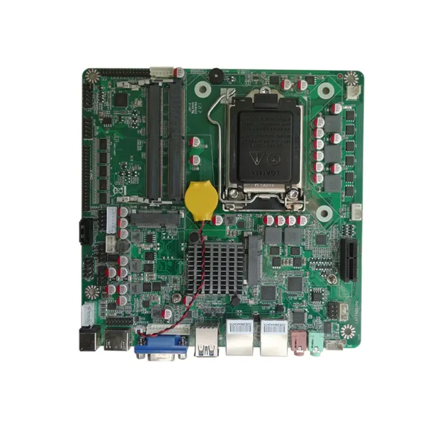 Mini ITX Motherboard Intel @ PCH chip 2LAN/6COM/6USB Intel GbE