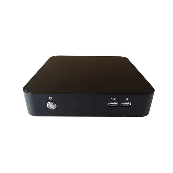 All-aluminium embedded industrial controller mini PC support all generations of low-power CPUs