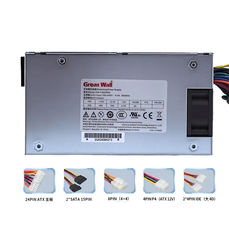 Great Wall Small 1U Power Supply (Flex) 300W/650W